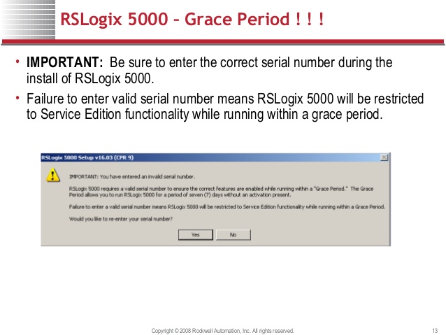 rslogix serial number